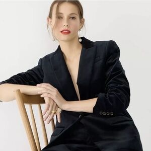 J.Crew Two Piece Velvet Navy Suit